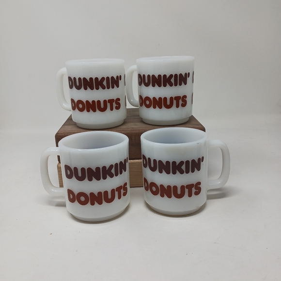 Vintage dunkin donuts coffee mugs set of 4 - Picture 2 of 10